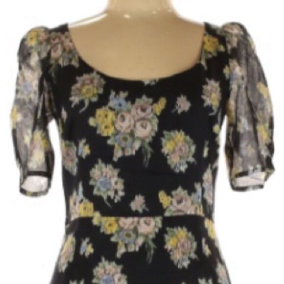 Floral Black Maxi Dress - Picture 3 of 14